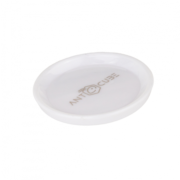 Feeding dish white round - 35